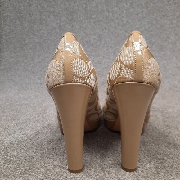 Coach Breana Logo Heel Platform Heels Pumps - Picture 9 of 12